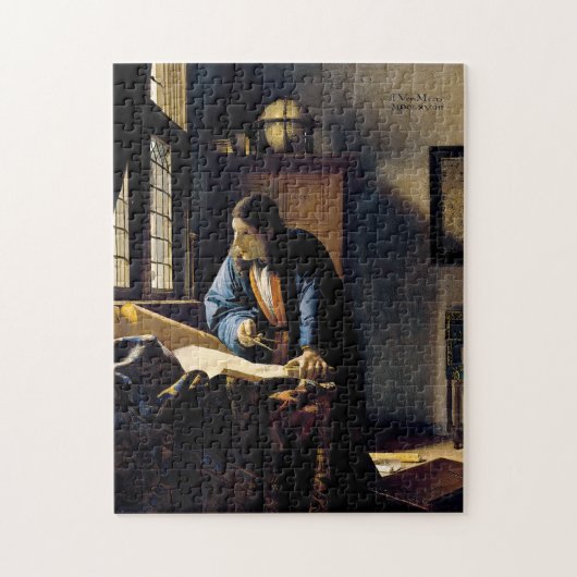 Johannes Vermeer - The Geographer Legpuzzel (Verticaal)
