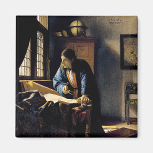 Johannes Vermeer - The Geographer Magneet