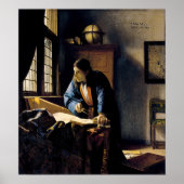 Johannes Vermeer - The Geographer Poster (Voorkant)