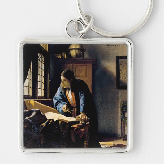 Johannes Vermeer - The Geographer Sleutelhanger (Voorkant)
