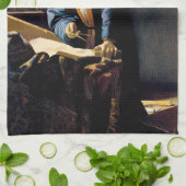 Johannes Vermeer - The Geographer Theedoek (Gevouwen)