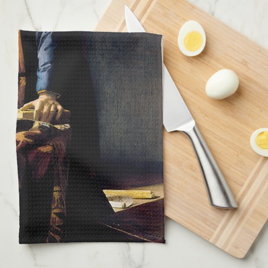 Johannes Vermeer - The Geographer Theedoek (Quarter Fold)