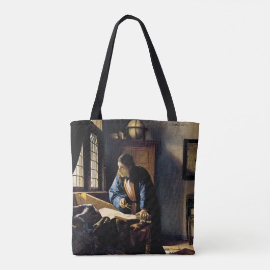 Johannes Vermeer - The Geographer Tote Bag (Achterkant)
