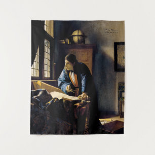 Johannes Vermeer - The Geographer Wandkleed