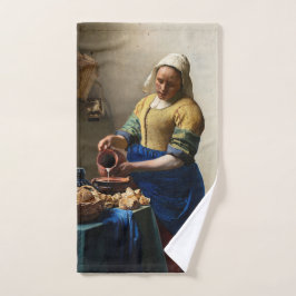 Johannes Vermeer - The Milkmaid Bad Handdoek