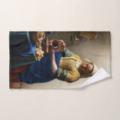 Johannes Vermeer - The Milkmaid Bad Handdoek (Handdoek)