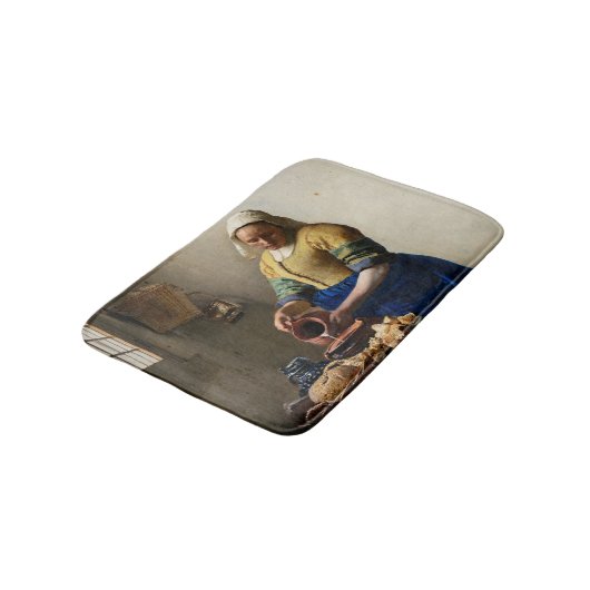 Johannes Vermeer - The Milkmaid Badmat (Gekanteld)