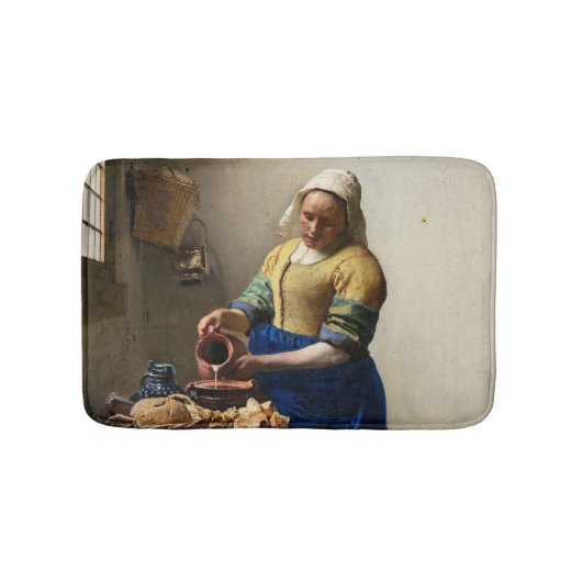 Johannes Vermeer - The Milkmaid Badmat (Voorkant)