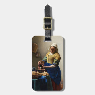 Johannes Vermeer - The Milkmaid Bagagelabel