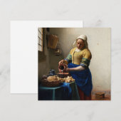 Johannes Vermeer - The Milkmaid Bedankkaart (Voorkant / Achterkant)