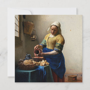 Johannes Vermeer - The Milkmaid Bedankkaart