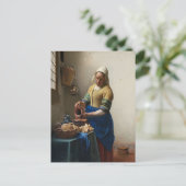 Johannes Vermeer, The Milkmaid Briefkaart (Staand voorkant)