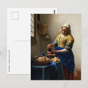 Johannes Vermeer - The Milkmaid Briefkaart
