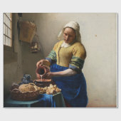 Johannes Vermeer - The Milkmaid Cadeaupapier (Vlak)