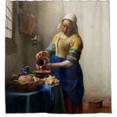Johannes Vermeer - The Milkmaid Douchegordijn (Voorkant)