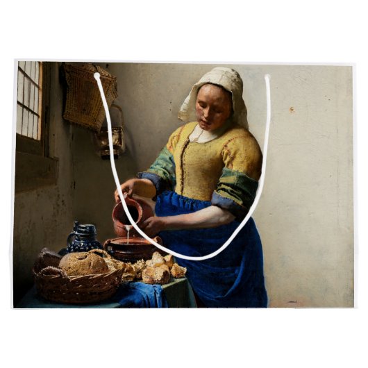Johannes Vermeer - The Milkmaid Groot Cadeauzakje (Achterkant)