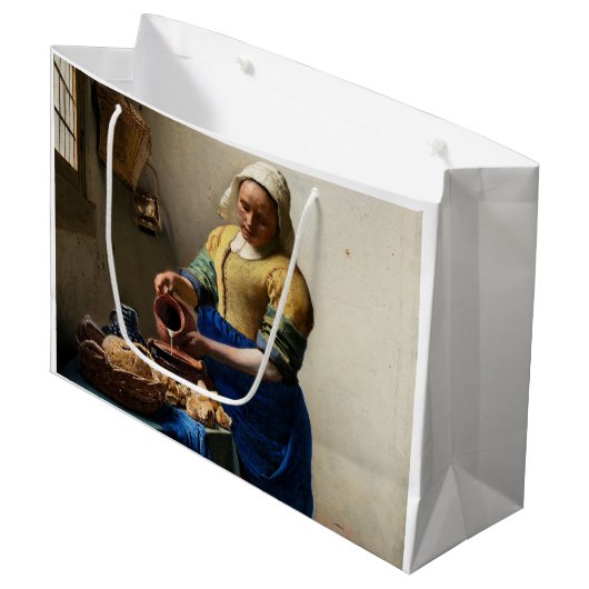 Johannes Vermeer - The Milkmaid Groot Cadeauzakje (Voorkant Gekanteld)
