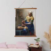 Johannes Vermeer - The Milkmaid Hangend Wandkleed (Slaapkamer)