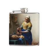 Johannes Vermeer - The Milkmaid Heupfles (Voorkant)