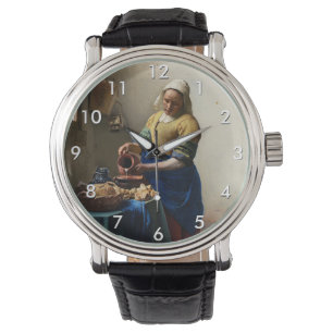 Johannes Vermeer - The Milkmaid Horloge