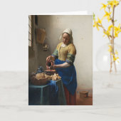 Johannes Vermeer, The Milkmaid Kaart (Gele Bloem)