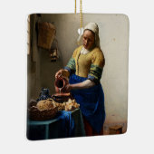 Johannes Vermeer - The Milkmaid Keramisch Ornament (Rechts)