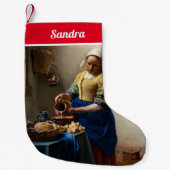 Johannes Vermeer - The Milkmaid Kleine Kerstsok (Voorkant)