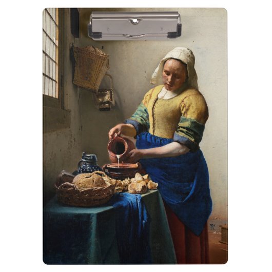 Johannes Vermeer - The Milkmaid Klembord (Voorkant)