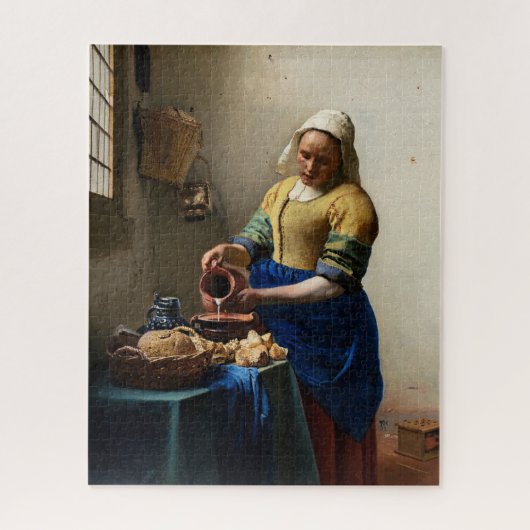 Johannes Vermeer - The Milkmaid Legpuzzel (Verticaal)