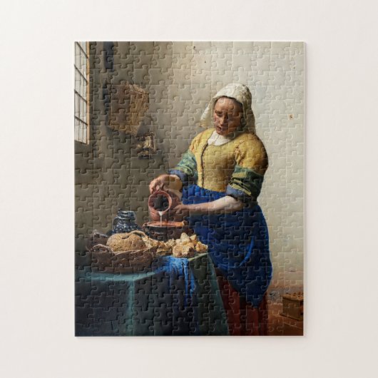 Johannes Vermeer - The Milkmaid Legpuzzel (Verticaal)