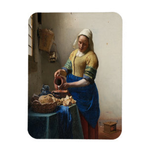 Johannes Vermeer, The Milkmaid Magneet