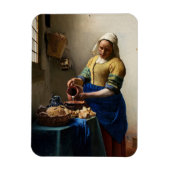 Johannes Vermeer - The Milkmaid Magneet (Verticaal)
