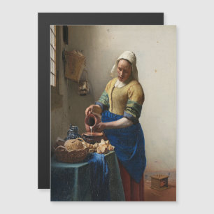 Johannes Vermeer, The Milkmaid Magnetische Uitnodiging