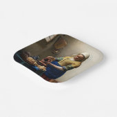 Johannes Vermeer - The Milkmaid Papieren Bordje (Gebogen)