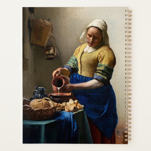 Johannes Vermeer - The Milkmaid Planner (Achterkant)
