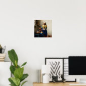 Johannes Vermeer - The Milkmaid Poster (Thuiskantoor)