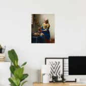 Johannes Vermeer, The Milkmaid Poster (Thuiskantoor)