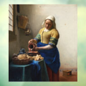 Johannes Vermeer - The Milkmaid Raamsticker (Vel 3)