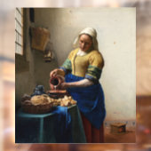 Johannes Vermeer - The Milkmaid Raamsticker (Vel 2)