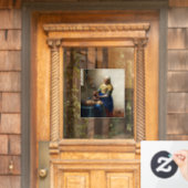 Johannes Vermeer - The Milkmaid Raamsticker (Huis Deur)