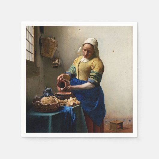 Johannes Vermeer - The Milkmaid Servet (Voorkant)