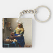 Johannes Vermeer - The Milkmaid Sleutelhanger (Achterkant)