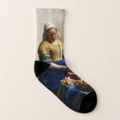 Johannes Vermeer - The Milkmaid Sokken (Rechts - buiten)