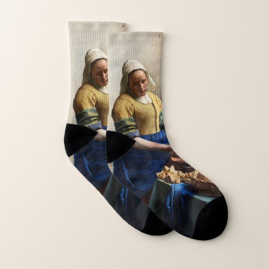 Johannes Vermeer - The Milkmaid Sokken (Paar)