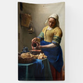 Johannes Vermeer - The Milkmaid Spandoek (Verticaal)