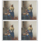 Johannes Vermeer, The Milkmaid Sticker (Voorkant)