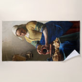 Johannes Vermeer - The Milkmaid Strandlaken (Voorkant)