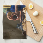 Johannes Vermeer - The Milkmaid Theedoek (Quarter Fold)