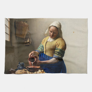 Johannes Vermeer - The Milkmaid Theedoek
