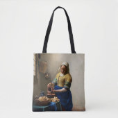 Johannes Vermeer - The Milkmaid Tote Bag (Voorkant)